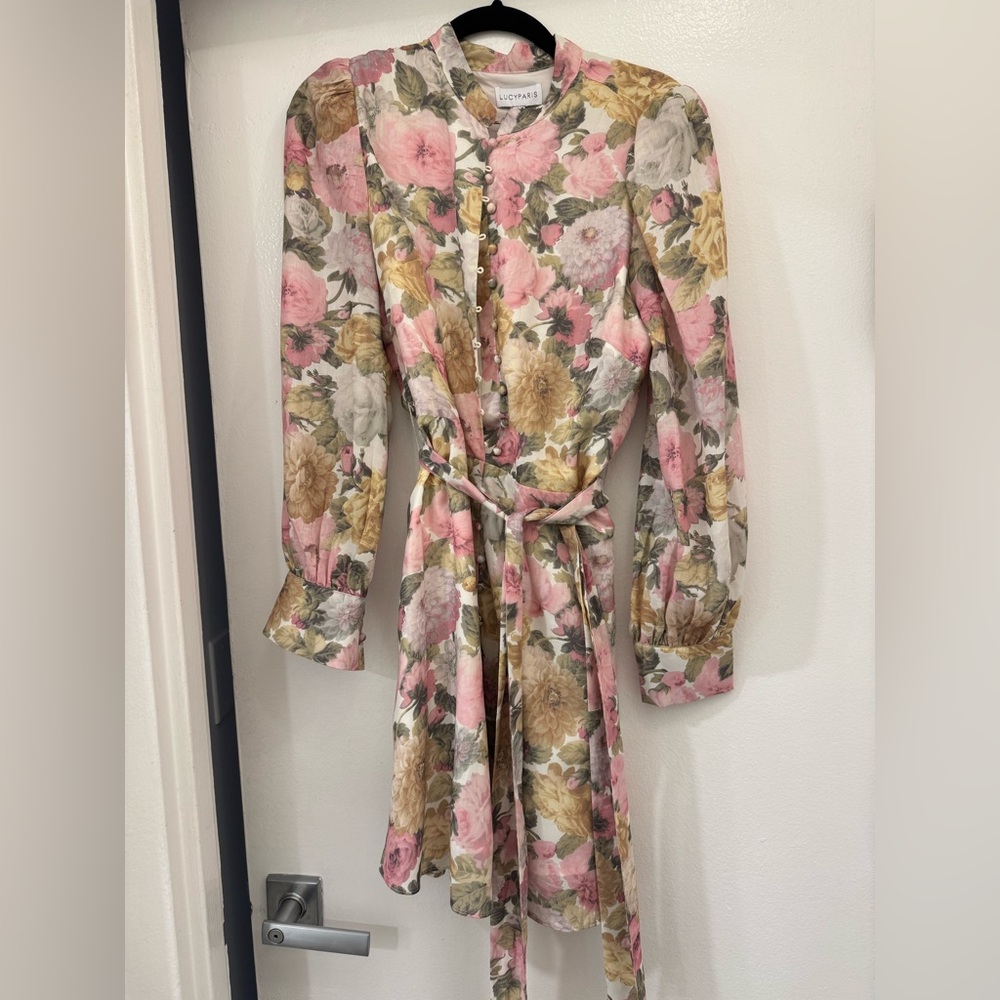 Lucy Paris Floral Long-Sleeve Dress
